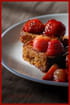 Pain d �pices perdu et fraises caram�lis�es