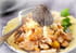 Crumble de poulet et cr�me glac�e chocolat