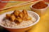 poulet au curry sur lit de riz