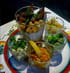 Verrine de couscous v�g�tarien et salades Mamounia