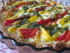 Tarte aux poivrons et � la mozzarella