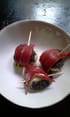 Petite brochette caille-canard