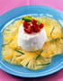 Carpaccio d�ananas au fromage blanc 