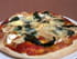 Pizza aux �pinards et fromage