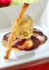 Betterave gratin�e au vieux Comt� et flan de morilles