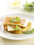 Pain perdu au saumon fum� et Comt�