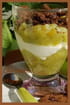 Verrine � la rhubarbe au parfum d orange