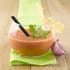 Gaspacho fraise melon tomate � l ail