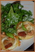 Tartelette au ch�vre, aux noix de cajou et p�can