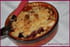 Crumble pommes-quetsches aux noix