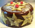Cake au chocolat fourr� fanache et framboises