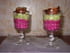 Verrines de mousse de betterave et concombre