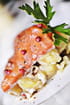 Gravelax de saumon salade de pommes de terre truff�es