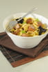 Tagliatelles aux d�s de foie gras et champignons des bois