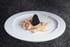 Tagliatelle de seiche aux morilles et encre de seiche