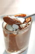Compote pomme, banane, chocolat