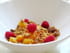 Compot�e melon, abricots, framboises fa�on crumble