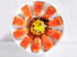 Ceviche de truite accompagn� d�une sauce � la mangue et aux c�pres