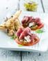 Duo de carpaccio d agneau