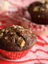 Muffins au chocolat et p�pites de chocolat blanc