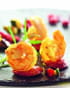 Crevettes royales au papriKa et chorizo, l�gumes grill�s