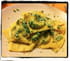 Raviolis maison �pinards, ricotta, jambon et pistaches