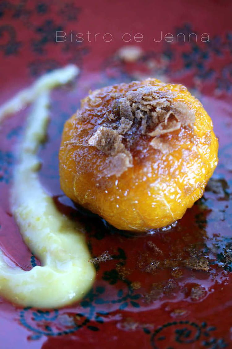 Recette de Clémentines rôties crème de citron bava clementines roties creme de citron bava