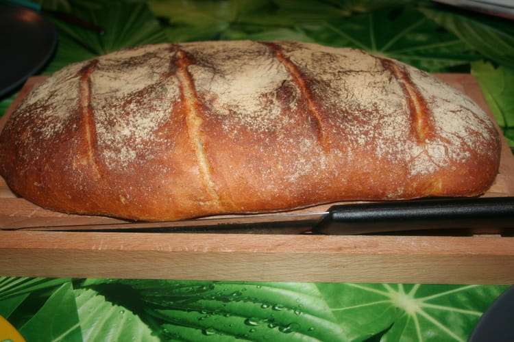 Fabrication du pain rustique