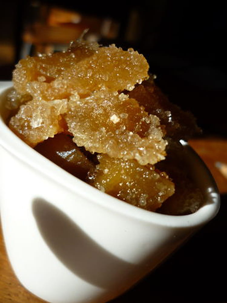 Fabrication du gingembre confit