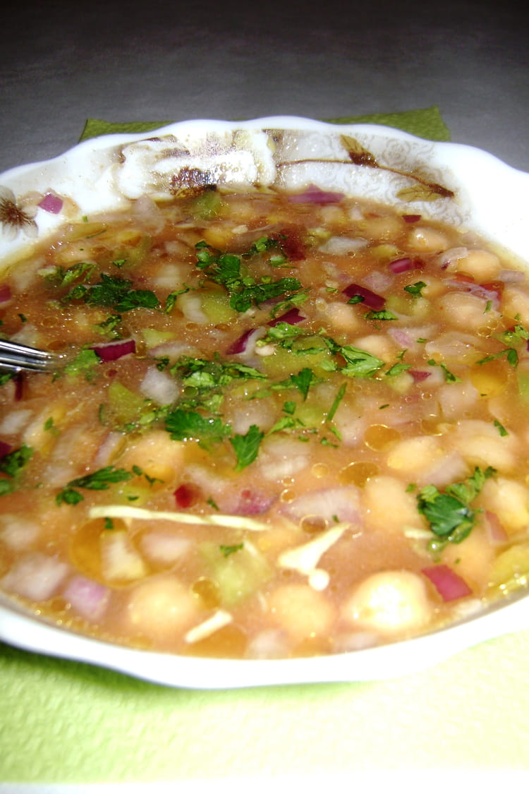 Recette de Soupe de pois chiches : la recette facile